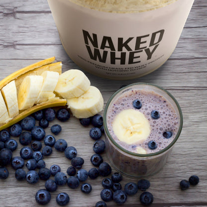 Grass Fed Whey Protein Powder - Unflavored - Standard Size with a Simple, Easy - Mix Protein Formula